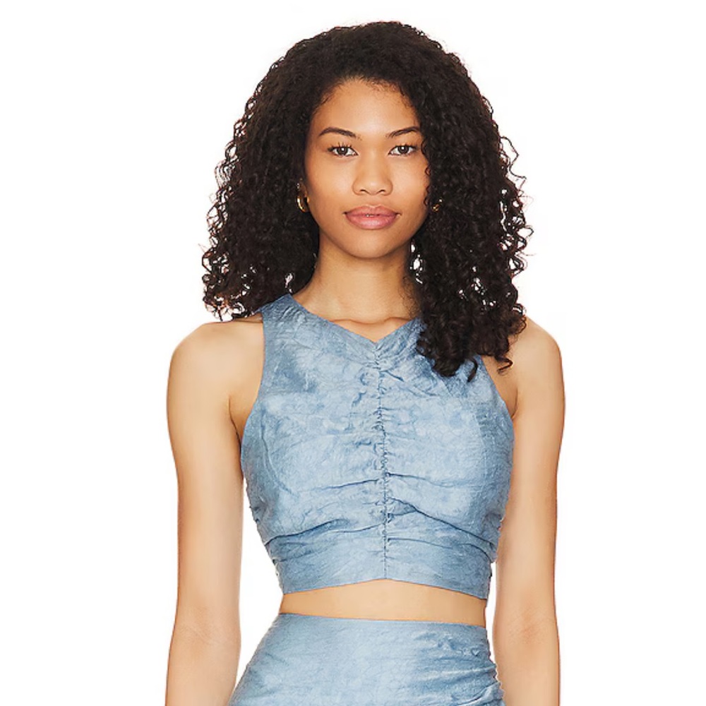 Revolve Tularosa Amy Top in Sea Blue - Picture 4 of 5
